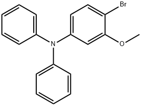 Benzenamine, 4-bromo-3-methoxy-N,N-diphenyl- Structural