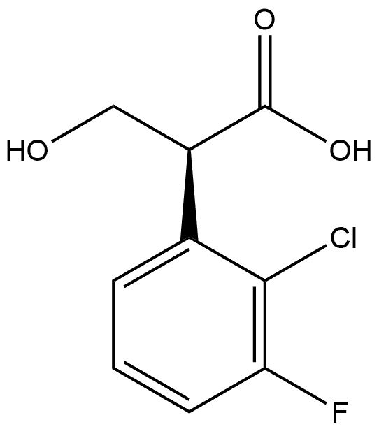 Benzeneacetic acid, 2-chloro-3-fluoro-α-(hydroxymethyl)-, (αS)- Structural