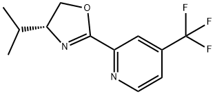 Pyridine, 2-[(4R)-4,5-dihydro-4-(1-methylethyl)-2-oxazolyl]-4-(trifluoromethyl)- Structural