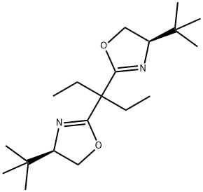 Oxazole, 2,2'-(1-ethylpropylidene)bis[4-(1,1-dimethylethyl)-4,5-dihydro-, (4R,4'R)- Structural