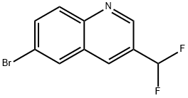 Quinoline, 6-bromo-3-(difluoromethyl)- Structural