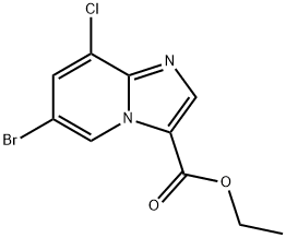 Ethyl 6-bromo-8-chloroimidazo[1,2-a]pyridine-3-carboxylate Structural