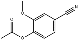Benzonitrile, 4-(acetyloxy)-3-methoxy- Structural