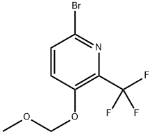 Pyridine, 6-bromo-3-(methoxymethoxy)-2-(trifluoromethyl)- Structural
