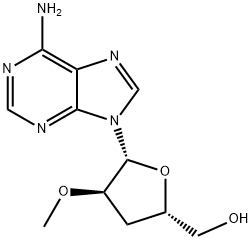 Adenosine, 3'-deoxy-2'-O-methyl- (8CI,9CI) Structural
