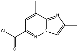 Imidazo[1,2-b]pyridazine-6-carbonyl chloride, 2,8-dimethyl- Structural