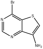 Thieno[3,2-d]pyrimidin-7-amine, 4-bromo- Structural