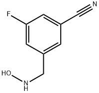 Benzonitrile, 3-fluoro-5-[(hydroxyamino)methyl]- Structural