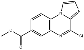 Imidazo[1,2-a]quinoxaline-7-carboxylic acid, 4-chloro-, methyl ester Structural