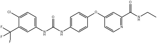 2-Pyridinecarboxamide, 4-[4-[[[[4-chloro-3-(trifluoromethyl)phenyl]amino]carbonyl]amino]phenoxy]-N-ethyl-