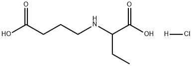 Butanoic acid, 2-[(3-carboxypropyl)amino]-, hydrochloride (1:1) Structural