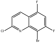 Quinoline, 8-bromo-2-chloro-5,7-difluoro- Structural