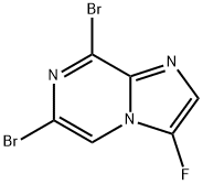 Imidazo[1,2-a]pyrazine, 6,8-dibromo-3-fluoro- Structural
