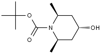 rel-1,1-Dimethylethyl (2R,6S)-4-hydroxy-2,6-dimethyl-1-piperidinecarboxylate Structural
