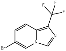 Imidazo[1,5-a]pyridine, 6-bromo-1-(trifluoromethyl)- Structural