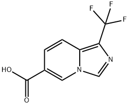 Imidazo[1,5-a]pyridine-6-carboxylic acid, 1-(trifluoromethyl)- Structural