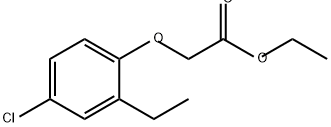 Acetic acid, 2-(4-chloro-2-ethylphenoxy)-, ethyl ester Structural