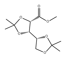 D-Lyxonic acid, 2,3:4,5-bis-O-(1-methylethylidene)-, methyl ester Structural