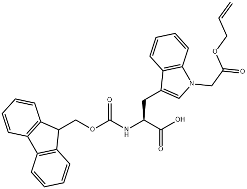 L-Tryptophan, N-[(9H-fluoren-9-ylmethoxy)carbonyl]-1-[2-oxo-2-(2-propen-1-yloxy)ethyl]- Structural