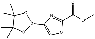 Methyl 4-(4,4,5,5-tetramethyl-1,3,2-dioxaborolan-2-yl)-2-oxazolecarboxylate Structural