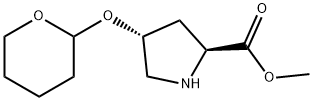 L-Proline, 4-[(tetrahydro-2H-pyran-2-yl)oxy]-, methyl ester, (4R)- Structural