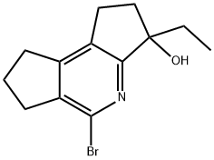 Dicyclopenta[b,d]pyridin-3-ol, 5-bromo-3-ethyl-1,2,3,6,7,8-hexahydro- Structural