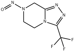 1,2,4-Triazolo[4,3-a]pyrazine, 5,6,7,8-tetrahydro-7-nitroso-3-(trifluoromethyl)- Structural Picture