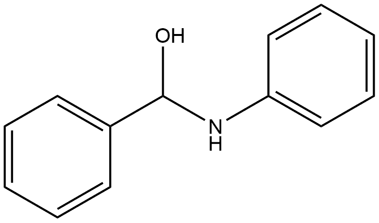 Benzenemethanol, α-(phenylamino)- Structural