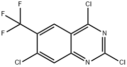 Quinazoline, 2,4,7-trichloro-6-(trifluoromethyl)- Structural