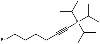 Silane, (6-bromo-1-hexyn-1-yl)tris(1-methylethyl)- Structural