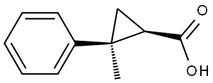 Rac-(1r,2s)-2-methyl-2-phenylcyclopropane-1-carboxylic acid Structural
