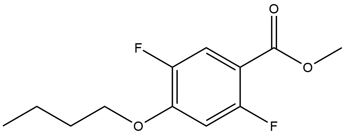 Methyl 4-butoxy-2,5-difluorobenzoate Structural