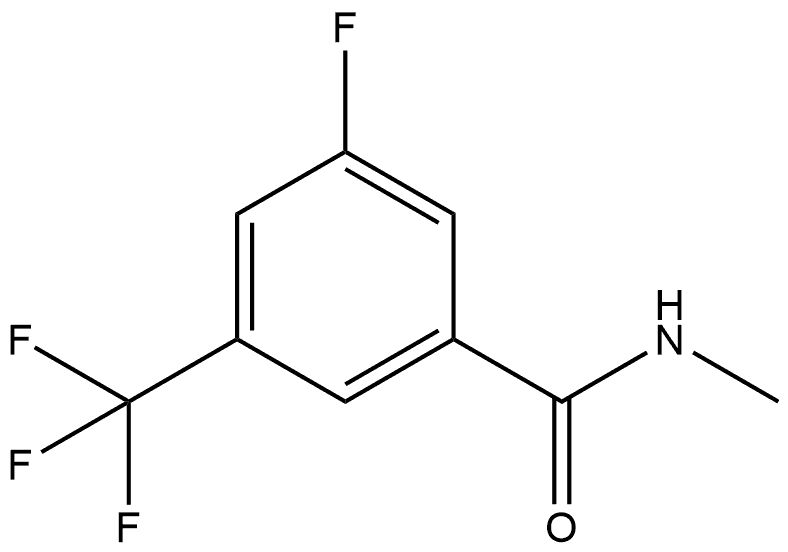 3-Fluoro-N-methyl-5-(trifluoromethyl)benzamide Structural