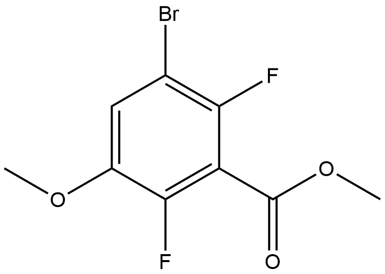 Methyl 3-bromo-2,6-difluoro-5-methoxybenzoate Structural