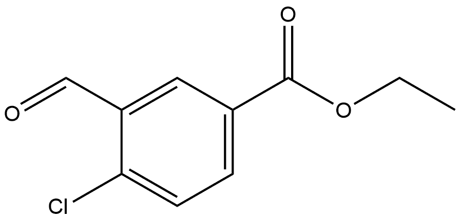 Ethyl 4-chloro-3-formylbenzoate Structural