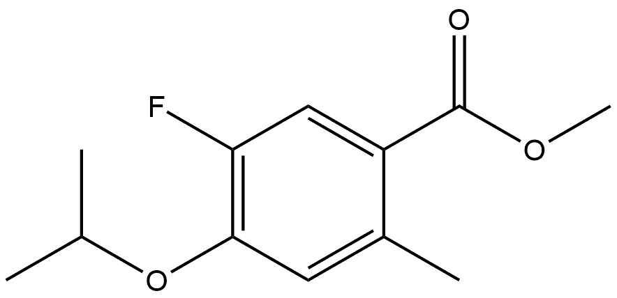 Methyl 5-fluoro-4-isopropoxy-2-methylbenzoate Structural