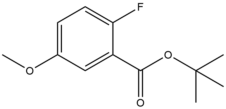 Tert-butyl 2-fluoro-5-methoxybenzoate Structural
