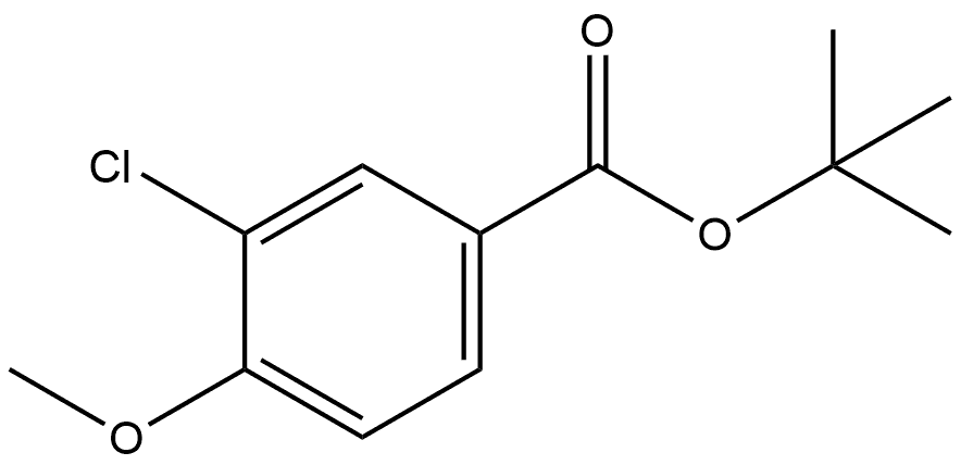 tert-butyl 3-chloro-4-methoxybenzoate Structural