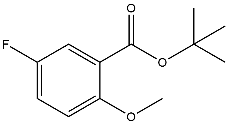 Tert-butyl 5-fluoro-2-methoxybenzoate Structural