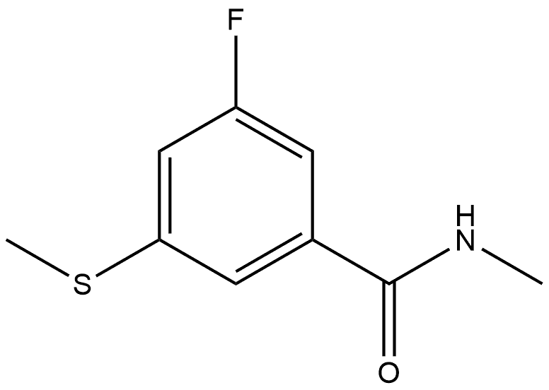 3-Fluoro-N-methyl-5-(methylthio)benzamide Structural