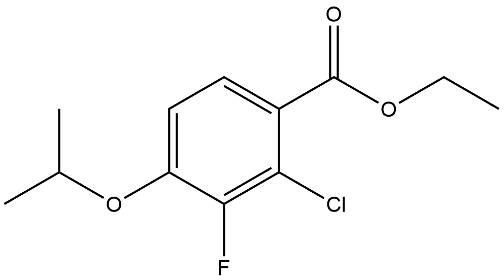 Ethyl 2-chloro-3-fluoro-4-isopropoxybenzoate Structural
