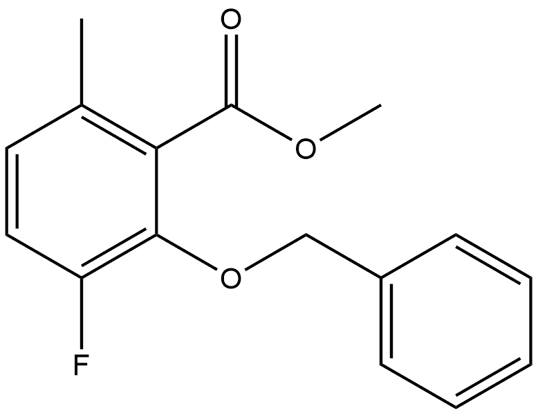 Methyl 2-(benzyloxy)-3-fluoro-6-methylbenzoate Structural