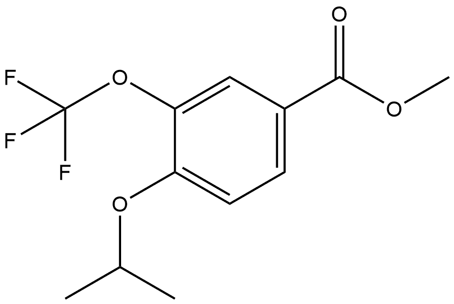 Methyl 4-isopropoxy-3-(trifluoromethoxy)benzoate Structural