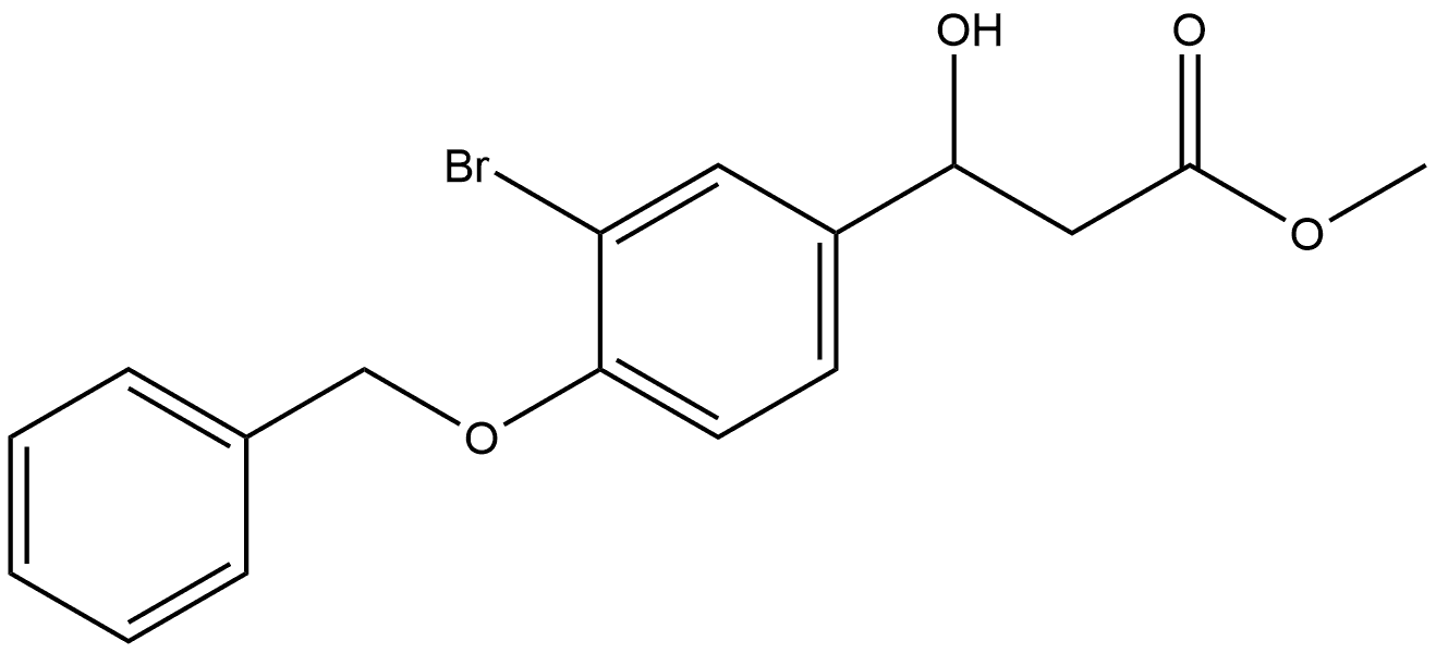 Methyl 3-(4-(benzyloxy)-3-bromophenyl)-3-hydroxypropanoate Structural