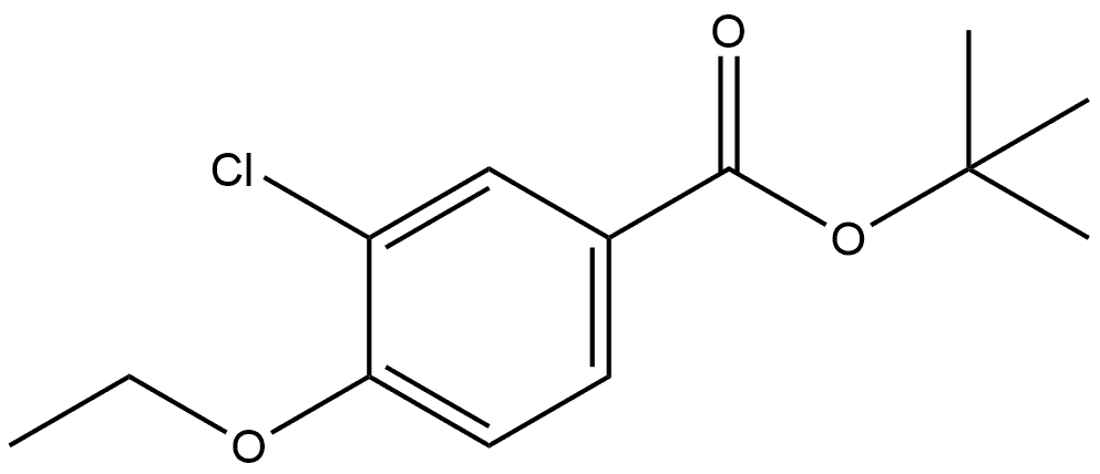 tert-butyl 3-chloro-4-ethoxybenzoate Structural