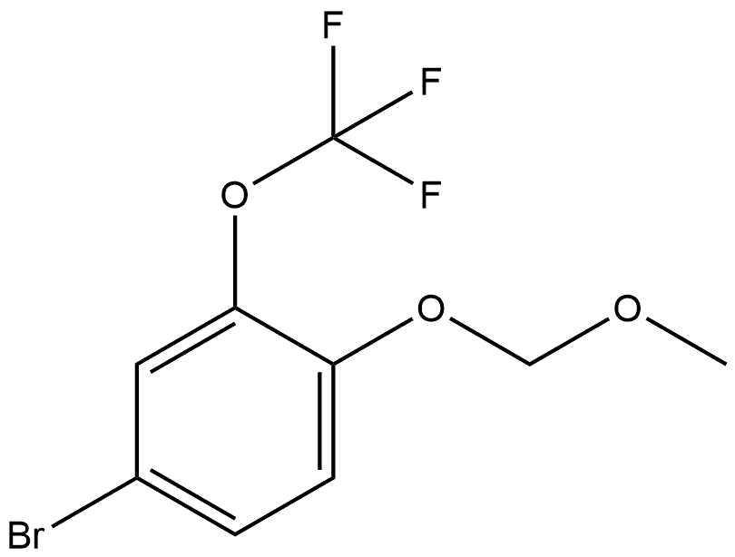 4-Bromo-1-(methoxymethoxy)-2-(trifluoromethoxy)benzene Structural