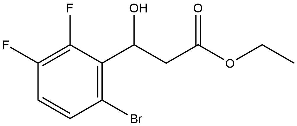 Ethyl 3-(6-bromo-2,3-difluorophenyl)-3-hydroxypropanoate Structural