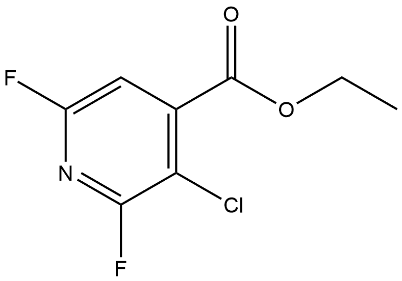 Ethyl 3-chloro-2,6-difluoroisonicotinate Structural