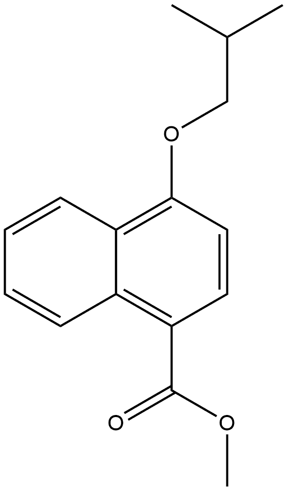 Methyl 4-isobutoxy-1-naphthoate Structural