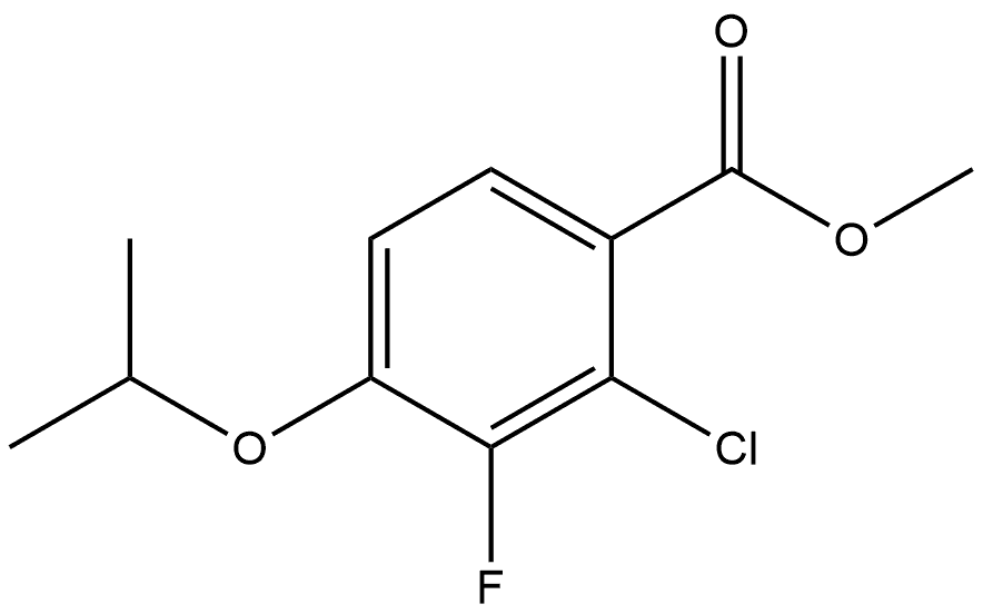 Methyl 2-chloro-3-fluoro-4-isopropoxybenzoate Structural